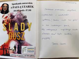 Obraz przedstawiający Ślady Dusz - Paula Uzarek z wizytą